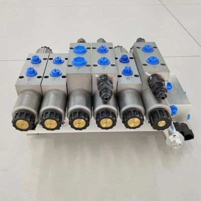 24V 6 банковские гидравлические клапаны для стального блока соленоидных клапанов